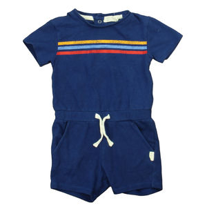 Miles Girls Blue Romper size: 12 Months
